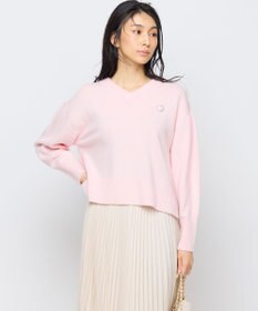 組曲 【8色展開・手洗い可】ウールカシミヤミックス Vネックニット