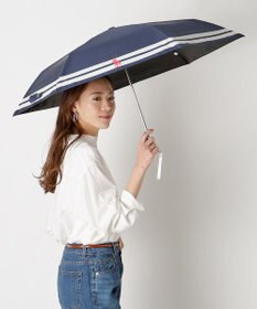 MOONBAT POLO RALPH LAUREN（ポロ ラルフローレン） 晴雨兼用日傘 ボーダー 遮光率100% 遮熱 UV 晴雨兼用