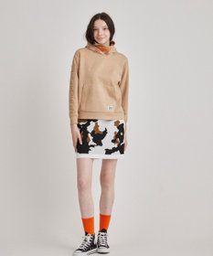 PW CIRCULUS 【WOMEN】スエード調 デタッチャブルフーディ