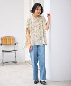 ANY 【洗濯機可】プリントブラウス