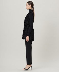 ICB ダイヤカットジャカードブラウス