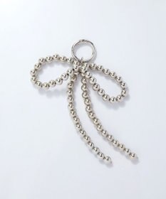 Phoebe シルバーボールリボンバッグチャーム