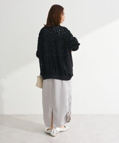 Green Parks フラワー柄チュールブルゾン