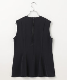 #Newans ＜亀恭子さんコラボ＞取り外し可能ケープ付きペプラムブラウス