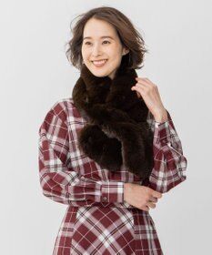 自由区 リバーシブルフェイクファーティペット