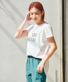 UNFILO 【UVケア/接触冷感】汗ジミ防止 撥水ロゴT