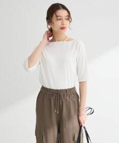 Green Parks ５分袖テレコリブプルオーバー