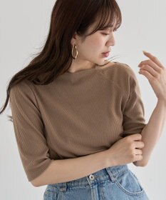 Green Parks ５分袖テレコリブプルオーバー