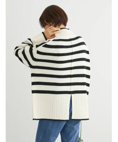 Green Parks 洗える　バックスリットニットプルオーバー