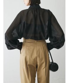 Green Parks AnriettMusee シアーボウタイブラウス