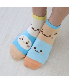 Mother garden しろたん スニーカー丈ソックス 3足セット 21~24cm 《顔ぼんアイス/お友達カラフル/お友達フェイス》