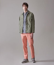 J.PRESS MEN 洗練されたデザインと機能性【ストレッチ】トリコチン ステムテーパード パンツ