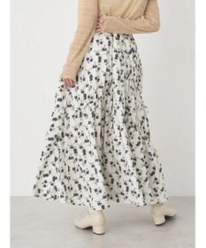 earth music&ecology ドロストギャザーフレアスカート