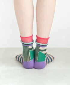 COQ WAVE ECHO シアーボーダーソックス