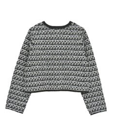 earth music&ecology ニットツイードジャケット