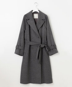 自由区 L 【SHIHOさん着用】Super100sライトビーバーロング コート