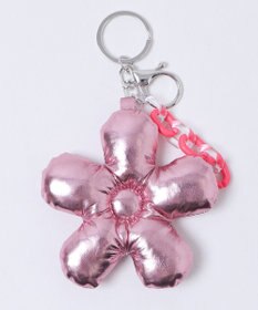 WEGO メタリックフラワークッションキーホルダー