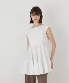 GRACE CONTINENTAL フレア切替カットトップ