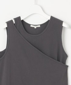 23区 S 【SLOW/一部店舗限定】ライトツイストコットン レイヤード タンクトップ