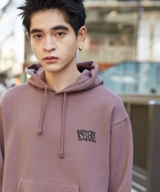 WEGO 【裏起毛/ユニセックス着用ITEM】リラックスフィットグラフィックパーカー