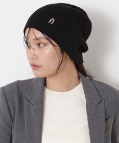 MOONBAT 【WEB限定】FURLA(フルラ)アーチロゴ付き ニット帽 帽子 UVカット 手洗いOK
