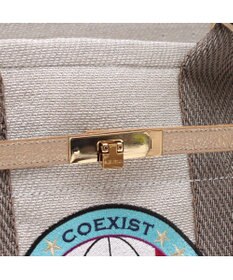 A.D.M.J. 【ファブリック】リネンラメクロス/前金具付トート32cm(Dカン＋)リネンラメクロス/前金具付トート40cm(Dカン＋)