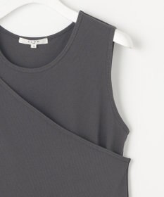 23区 L 【SLOW/一部店舗限定】ライトツイストコットン レイヤード タンクトップ