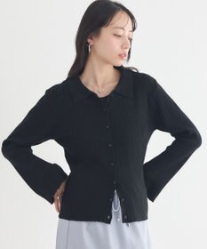 earth music&ecology レギュラーカラーニットカーディガン