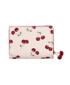 Maison de FLEUR リーフ付きチェリーウォレット