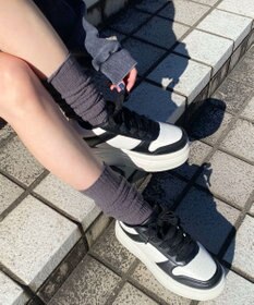 WEGO ボリュームレースアップ厚底スニーカー