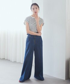 earth music&ecology 【接触冷感/洗濯機可】フレンチＴ