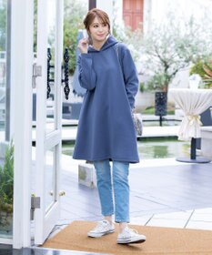 Tiaclasse 【洗える】ソフトボンディングパーカーチュニック