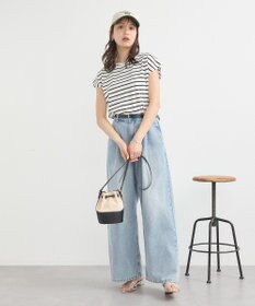 earth music&ecology 【接触冷感/洗濯機可】フレンチＴ