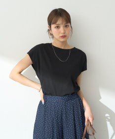 earth music&ecology 【接触冷感/洗濯機可】フレンチＴ