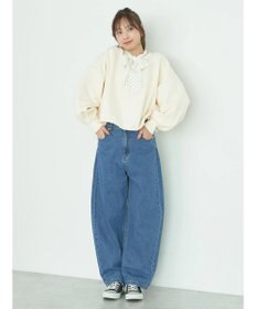 earth music&ecology 裏毛ドロストプルオーバー