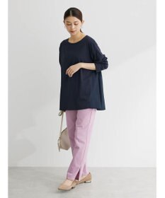 Green Parks バックギャザー布帛切替プルオーバー