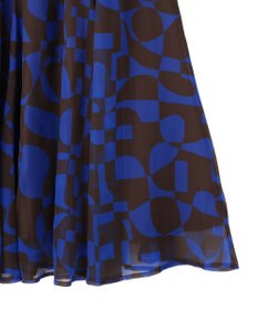 YECCA VECCA アート柄シアーロングスカート