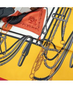 Marca 【伝統横濱スカーフ】鞍とベルト 大判 シルクスカーフ