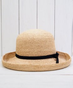 石田製帽 ラフィアかぎ編み　セーラハット