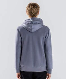 JOSEPH HOMME 新素材【ストレッチ/光沢感】レザーライクジャージーコンビ　フーディー