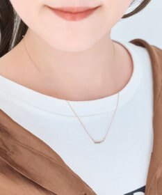 Phoebe <新色>【金属アレルギー対応】ストレートバービジューネックレス　シャンパンゴールド