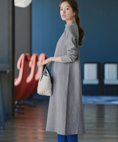 Tiaclasse 【安田美沙子さん着用・新色・XSサイズ追加】リブ切替ニットワンピース