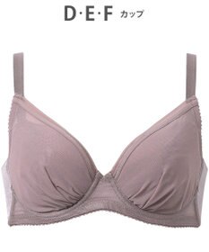 WACOAL 【小さく見せるブラ】 シンプル ブラジャー 着やせ効果 コンパクトにメイク バストの突出をおさえる 背中の段差を軽減 大きいサイズ レディース BRB452 /ワコール