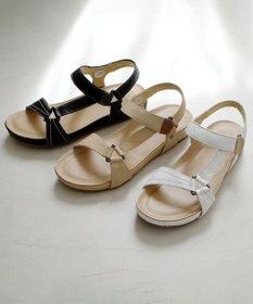 Pointer 天然皮革 本革ストラップサンダル