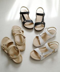 Pointer 天然皮革 本革ストラップサンダル