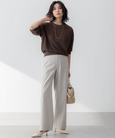 23区 【洗える】ピュアリネン パフスリーブ ニット