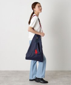 MOONBAT POLO RALPH LAUREN(ポロ ラルフローレン)ベルト付きレインバッグ　ポロポニー刺繍