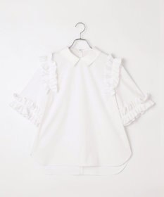 #Newans ロマンティックフリルディテールシャツ