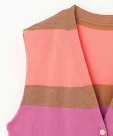 GRACE CONTINENTAL ニットマルチボーダージレ