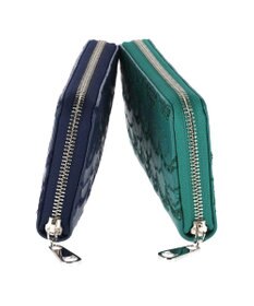 tsumori chisato CARRY スカラップししゅう ラウンドファスナー長財布 猫モチーフ